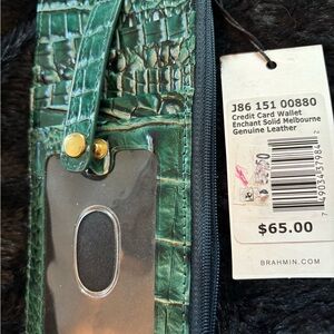 Brahmin Emerald Croc Embossed Wallet